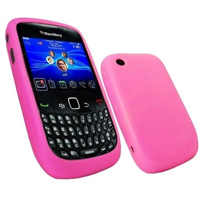 Funda de Silicona para Blackberry 8520 8530 9300 Rosa Chicle